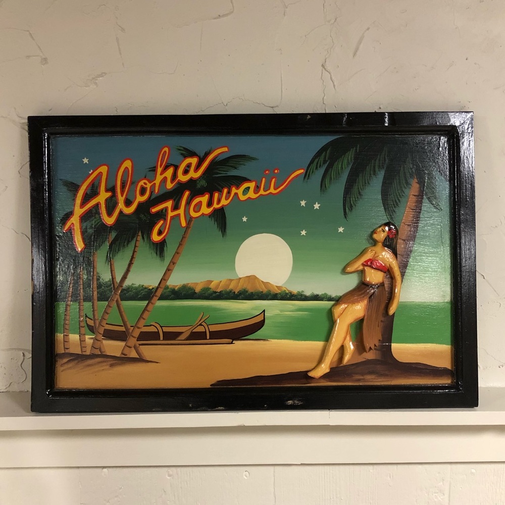 Aloha Hawaii wall art.